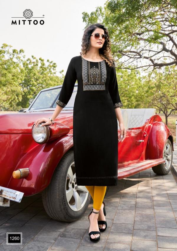 Mittoo Palak 30 Fancy Rayon Embroidery Kurti 